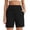 Black, variant on Womens Casual Shorts Polyester,Spandex High Waisted Work Travel Pants with Pockets Stretchy Business Casual Slacks Yoga Shorts Beige,L