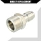 thumbnail image 4 of Acoplador de Lavadora a Presión Adaptador Universal para Pistola de Lavado de Autos Acero Inoxidable M22 x 1.5, 4 of 7