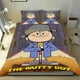 thumbnail image 1 of El Niño Chiflado Conjunto de sábanas temático, trío de piezas, cómodo y amigable con la piel, diseño único, regalo de decoración para el hogar para familiares, amigos y fans, 90 cm * 190 cm, 1 of 6