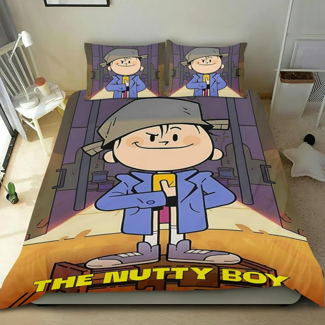 El Niño Chiflado Conjunto de sábanas temático, trío de piezas, cómodo y amigable con la piel, diseño único, regalo de decoración para el hogar para familiares, amigos y fans,173cm *218cm