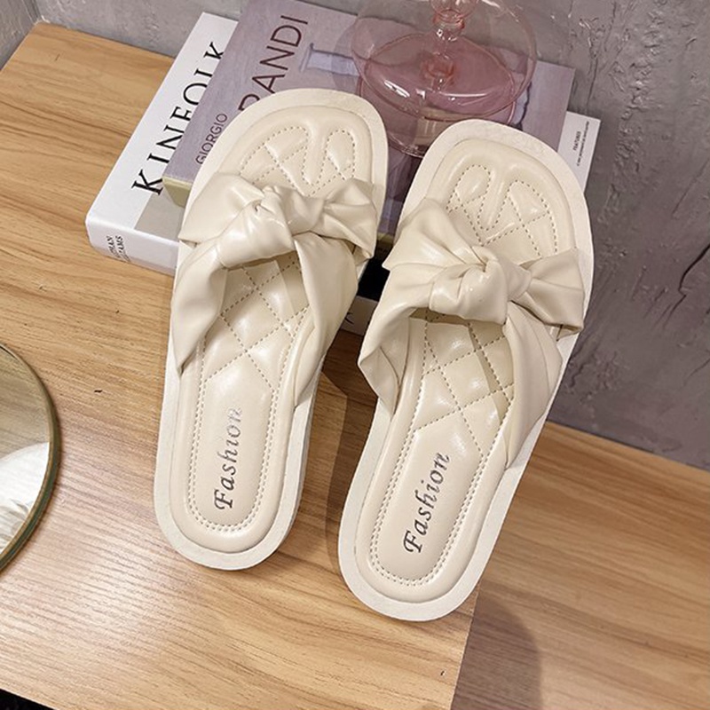 Sandals for Women Wide Width,Comfy Platform Sandal Shoes T-Strap Ladies Shoes Summer Beach Travel Flip Flops - image 4 of 5