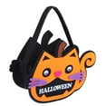 thumbnail image 1 of Bolsas de calabaza de Halloween para niños, bolsas de dulces de tela no tejida, bolsa de bocadillos con forma de cubo de calabaza de Halloween, bolsa de dulces de fieltro portátil, bolsa de regalo de, 1 of 6