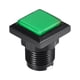 thumbnail image 4 of Juego de botón pulsador 34x34 cuadrado 12V interruptor pulsador iluminado LED con microinterruptor para juegos de video de arcade verde 5 piezas, 4 of 5