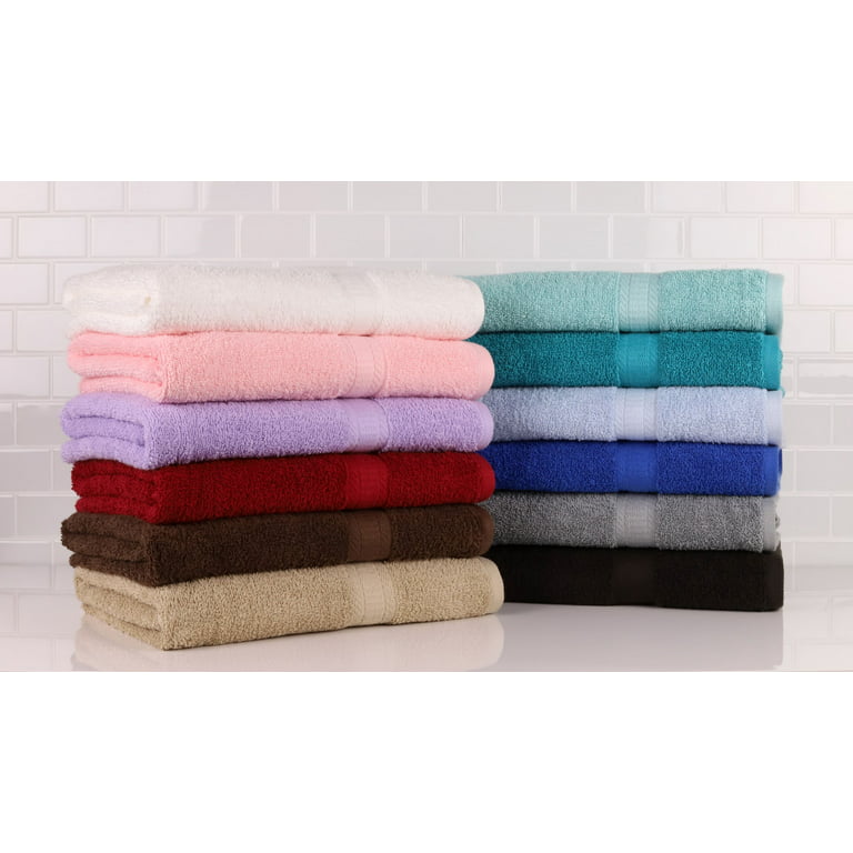 Mainstays Solid Adult 6-Piece Towel School Grey - Walmart.com