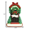 thumbnail image 6 of Personalized Black Door with Christmas Wreath Ornament - Housewarming Gifts for New House, 6 of 10