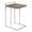 Dark Taupe-Chrome, variant on Pemberly Row Wide C-Shaped Accent Table with Handle in Espresso