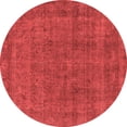 thumbnail image 1 of Ahgly Company Indoor Round Oriental Red Industrial Area Rugs, 7' Round, 1 of 4