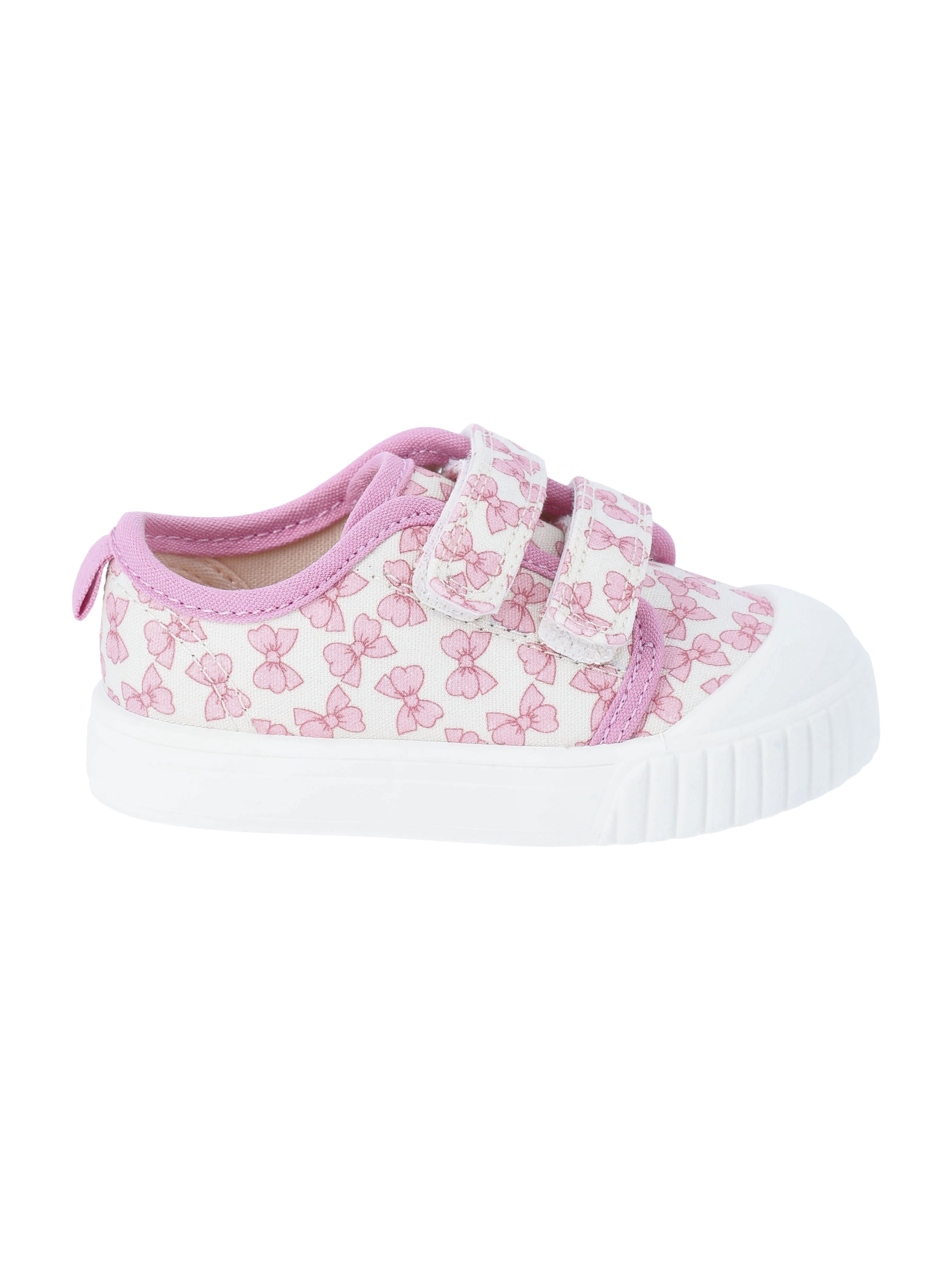 Wonder Nation Baby Girls Two Strap Bump Toe Sneakers