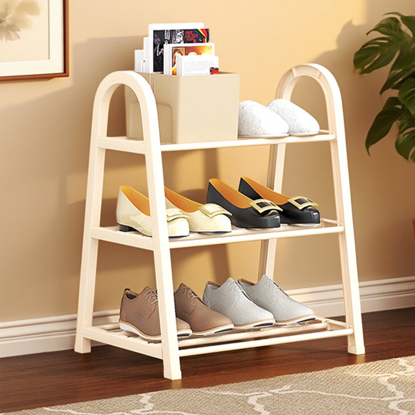 FAMTKT A-Line Shoe Rack Doorway Shoe Organizer Multilayer Shoe Rack No Installation Entrance Shoe Rack Dirtproof Storage Shoe Rack