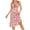 Pink, variant on Wensltd Women Trendy Nightgown Soft Print Round Neck Long Nightgown Lightweight Spring Summer Sleep Clothing Pink