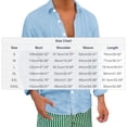 thumbnail image 4 of Asxite Mens Plus Size Tops Fall Solid Cotton Linen Button Down Long Sleeve Shirts, 4 of 5