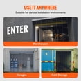 thumbnail image 4 of KFFKFF Strip Curtain PVC Door Curtain 48" x 84" Cooler Freezer Clear Plastic, 4 of 9