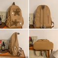 thumbnail image 5 of Stylish Cute Simple Star Patchwork Backpack 15.7 Inch Y2K Casual Lightweight Resistant College Daypack, 5 of 9