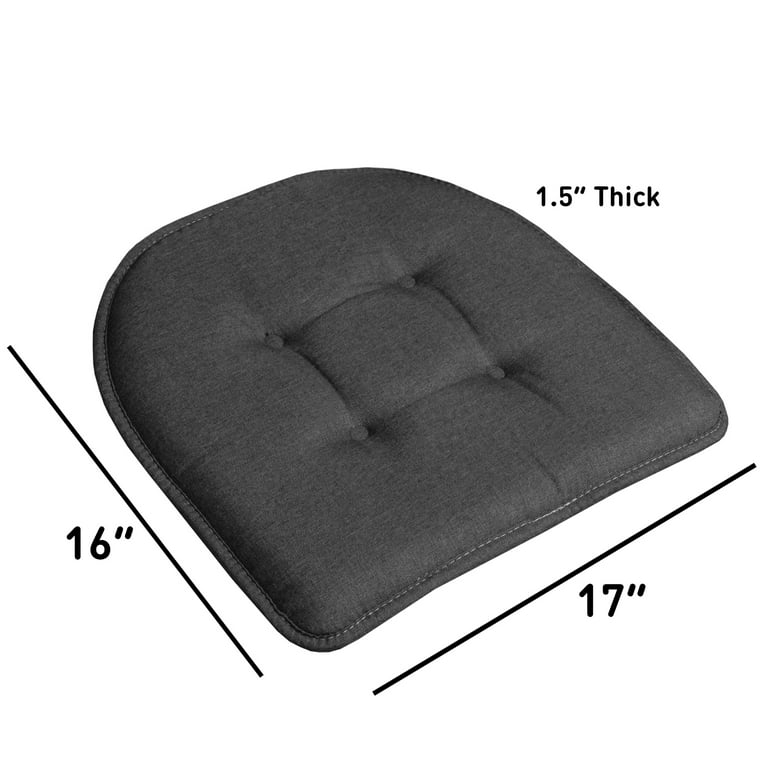 Master Memory Foam Seat Cushion 17 H x 17 12 W x 2 34 D Black - Office Depot