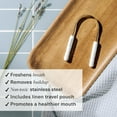 thumbnail image 2 of Boka Rasana, Stainless Steel Tongue Cleaner, 1 Cleaner, 2 of 6