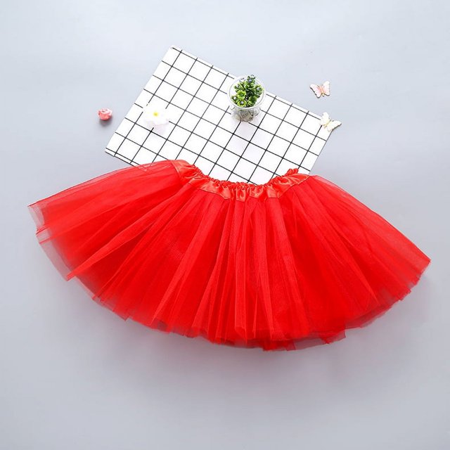 European and American Children's Mesh tutu Skirt Three-layer tutu Skirt Girl Class a Skirt Rabbit Skirt Summer