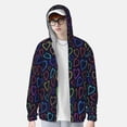 thumbnail image 2 of Kdxio Colored Hearts Print Women Men Sun Protection UPF 50+ Jackets Zip Up Long Sleeve Hoodie Hiking Lightweight with Pockets, 2 of 7