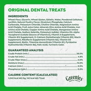 Greenies Original Flavor Adult Natural Dental Dog Treats Large Size, 6 oz Pack (4 Count)