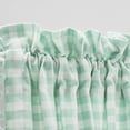 thumbnail image 3 of The Pioneer Woman Gingham Light Filtering Curtain Panel Pair with Tie Backs, Set of 2, Mint, 40"W x 84"L, 3 of 5