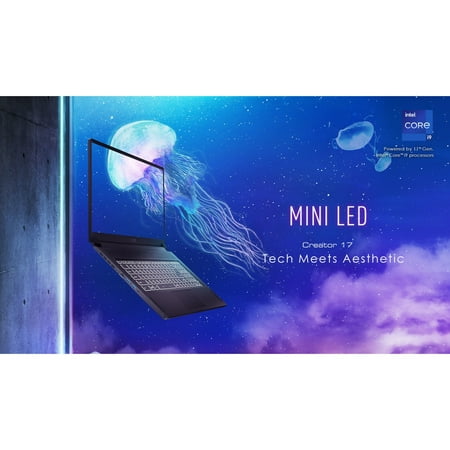 MSI - Creator 17 17.3" Laptop - Intel Core i7 - 32 GB Memory - NVIDIA GeForce RTX 3080 - 1 TB SSD - Core Black