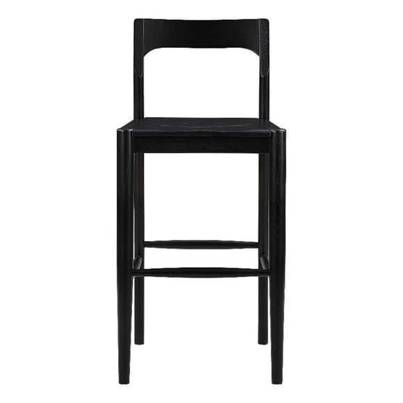 Moe's Home Collection Tabouret de Bar en Bois Couleur Noire