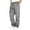 110#Light Gray, variant on Men Soft Cargo Jogger Sweatpants Elastic Drawstring Waist Loose Fit Casual Athletic Outdoor Travel Pants Multi Functional Cargo Pockets 5XL