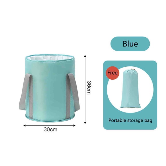 Fiudx Cubo para Baño de Pies, Lavabo Portátil con Aislamiento Térmico, Diseño a Prueba de Fugas para Mayor Comodidad, Capa de Aluminio Engrosada para Una Mayor Retención Del Calor, Ideal para Spa En