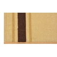 thumbnail image 3 of Custom Size Cut to Size Stair Treads Solid Border Beige Customize Slip Resistant Latex Backing Low Profile Stair Tread Set Of 13 (Beige 6in x 31 in), 3 of 7