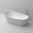 thumbnail image 6 of Cpingao 67" Solid Surface Oval Freestanding Bathtub, Contemporary Stone Resin Stand Alone Soaking Tub with Overflow and Pop Up Drain, One-Piece Molding Matte White 8828-1700, 6 of 7