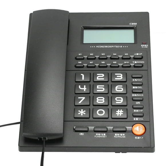 Gupbes Home Business Landline,Home Landline Phone Wired Telephone Desk Corded Phone for Home Office Hotel Restaurant,Landline Phone