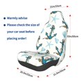 thumbnail image 3 of Wukai Anchors And Shells Full Set Car Seat Covers with Soft Padding Universal Auto Front Seats Protector and Cushion Mat, 3 of 5