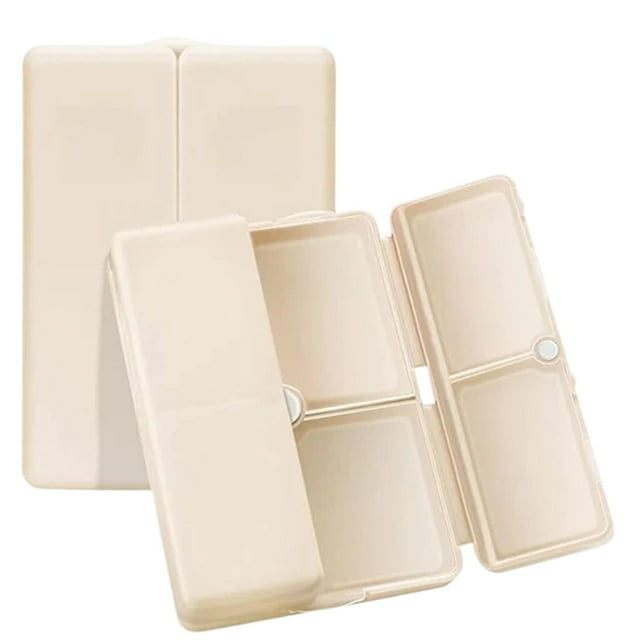 Organisateur de Médicaments 7 Compartiments Étui Pliable Portable pour Comprimés