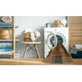 thumbnail image 2 of Ahgly Company Machine Washable Indoor Square Abstract Red Brown Area Rugs, 4' Square, 2 of 7