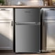 thumbnail image 1 of Refrigerador Frigobar 85 L 3 Pies con Dos Puertas, Congelador, Termostato y Estante para Botellas, 1 of 1