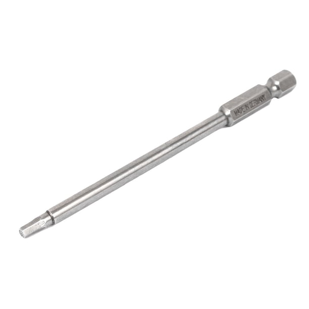 Punta magnética hexagonal de destornillador de 3 mm con vástago hexagonal de 1/4" y 100 mm de largo