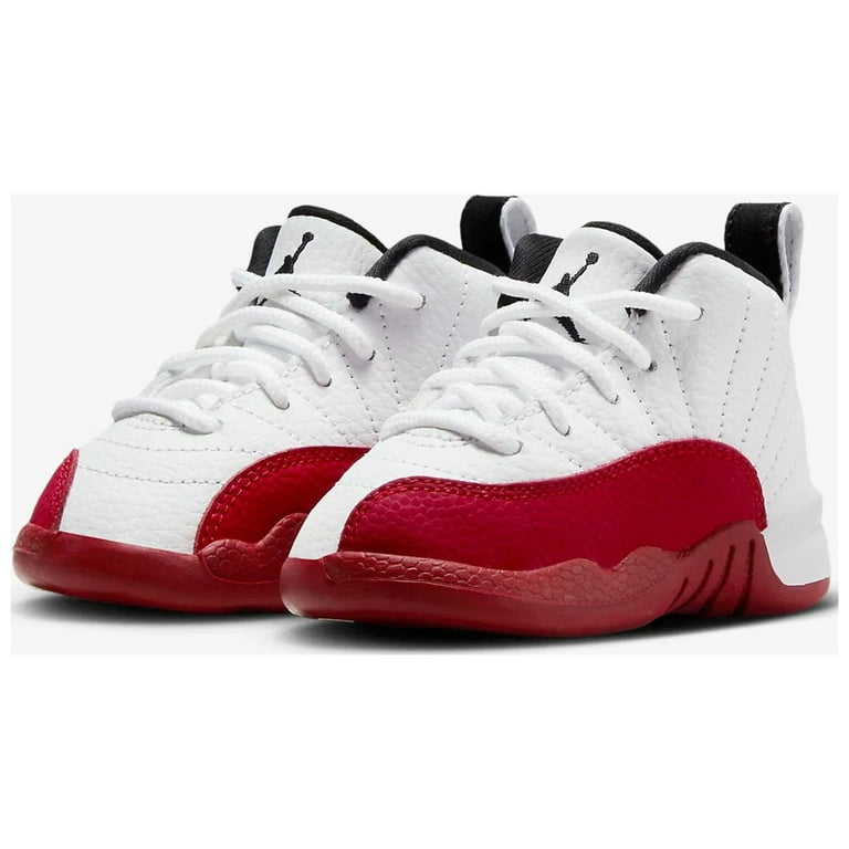 Toddler s Jordan 12 Retro Cherry White Black Varsity Red 850000 116 6 Walmart