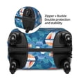 thumbnail image 4 of Haiem Watercolor Ships Luggage Cover Printed Suitcase Covers for Luggage Elastic Washable Suitcase Protector Fits 18-32 Inch Luggage-X-Large, 4 of 9