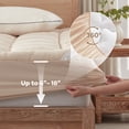 thumbnail image 4 of BEDLORE Cal King Mattress Topper, Bamboo Pillow Top Pad for Back Pain Relief, Thick Soft Mattress Cover with Deep Pockets 6-18 inch(Beige), 4 of 9