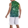 thumbnail image 2 of Sikiie Green Disco Lights Basketball Jersey Reversible Men's Mesh Athletic Sports Shirts Training Practice S-4XLMedium, 2 of 6