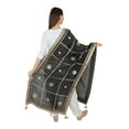 thumbnail image 3 of BLACK Velvet Scarf Gota Patti Four Side Work Party Wear Dupatta/Chunni Shawl, 3 of 4