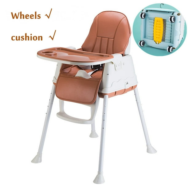 Adjustable, Folding, Baby High Chair Blue High Chairs for Babies and