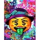 thumbnail image 1 of Pintura de diamantes (DE9774) Imagen de diamantes de imitación redonda completa de graffiti (E214 Cara divertida) 40x50cm FLhrweasw Nuevo, 1 of 1