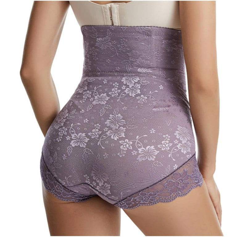 HUPOM No Show Panties For Women Seamless Underwear For Women Compression  Activewear Loop Elastic Waist Purple M 