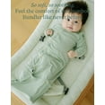 thumbnail image 4 of Supersoft Baby Sleeper Gowns, 1-Pack Premium Bamboo Viscose Infant Nightgown Sleepers Preemie Newborn Snap Bundles, 4 of 9