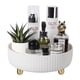 thumbnail image 1 of Bandeja organizadora de maquillaje y perfume Anyoifax, giratoria 360°, color marfil, 1 of 6
