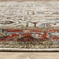 thumbnail image 5 of Oriental Weavers Aberdeen Area Rug - 144D1 - 3'3" x 5' - in Ivory/ Red - Vintage Inspired, Stain Resistant, Family and Pet Friendly , Entrway, Bedroom Rug, 5 of 10