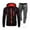 16 Black, variant on guisaled Mens Sweatsuits 2 Piece Set Long Sleeve Jogging Tracksuit Full Zip Jackets And Athletic Pants Outfit Hooded Sweat Suits