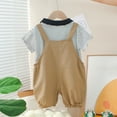 thumbnail image 4 of NIEWTR Toddler Boy Girls Summer Short Sleeve Letter T Shirt Top Elastic Shorts Set Casual 2Pcs Outfits Cartoon Print Summer Pjs For 18-24 Months 2t 3t 4t 5t 6t Summer Pajamas Set ,12-18 Months, 4 of 7