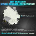 thumbnail image 3 of Unique Bargains Rear Right Car Door Lock Actuator Mechanism Central Locking for Audi A3 A6 A8 2002-2013 8E0839016AA, 3 of 6