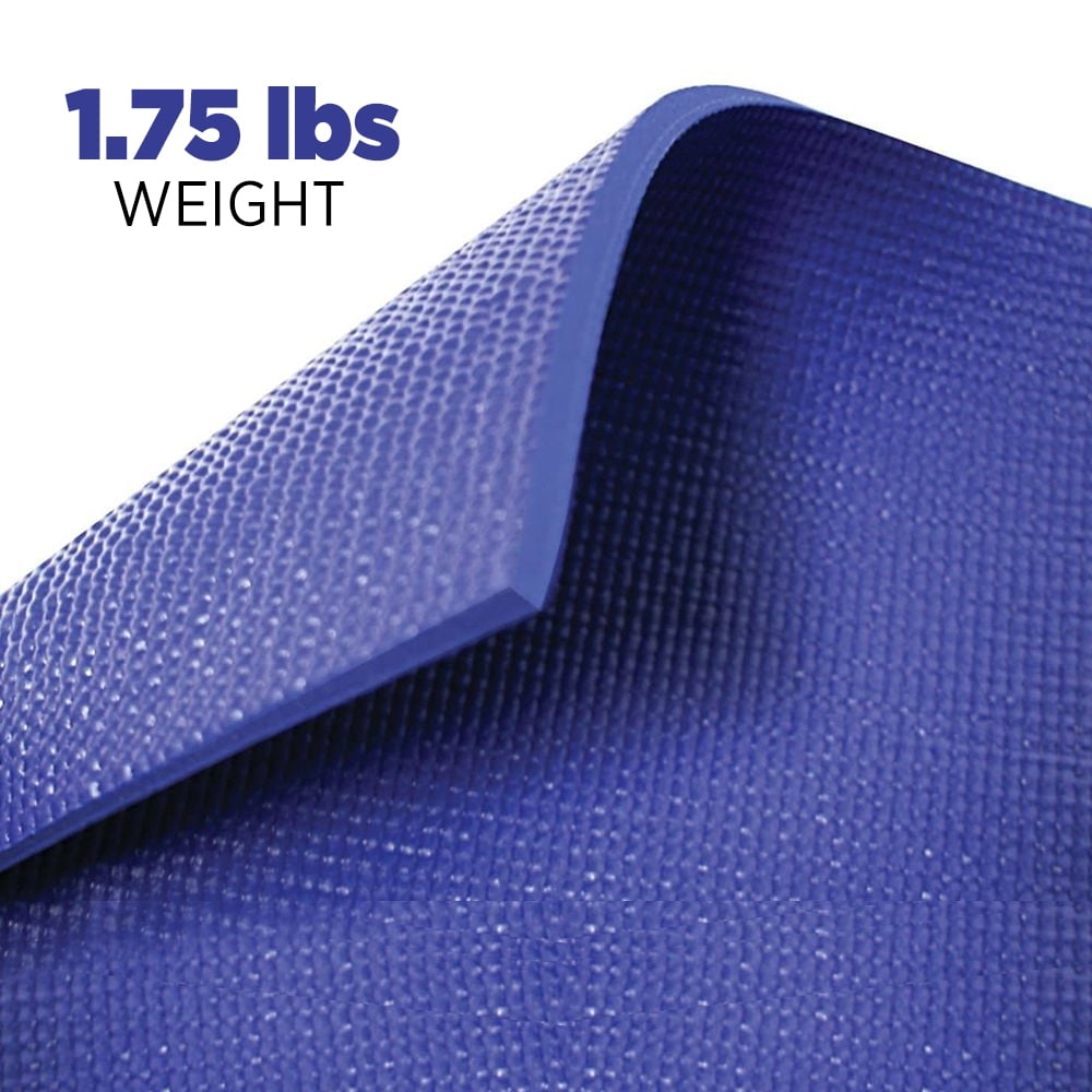 AFG Premium Non Slip Yoga Mat ¼-Inch Thick Dense Padding For Pilates, Stretching & Toning Workouts For Men & Women 68" x 24"